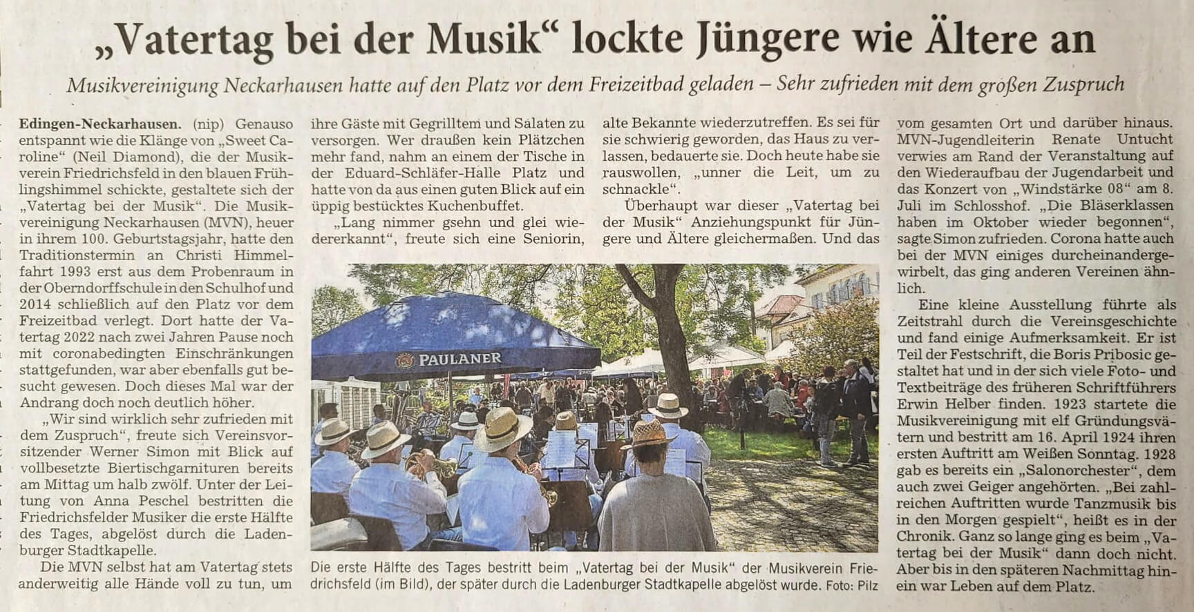 "Vatertag bei der Musik" lockte Jüngere wie Ältere an