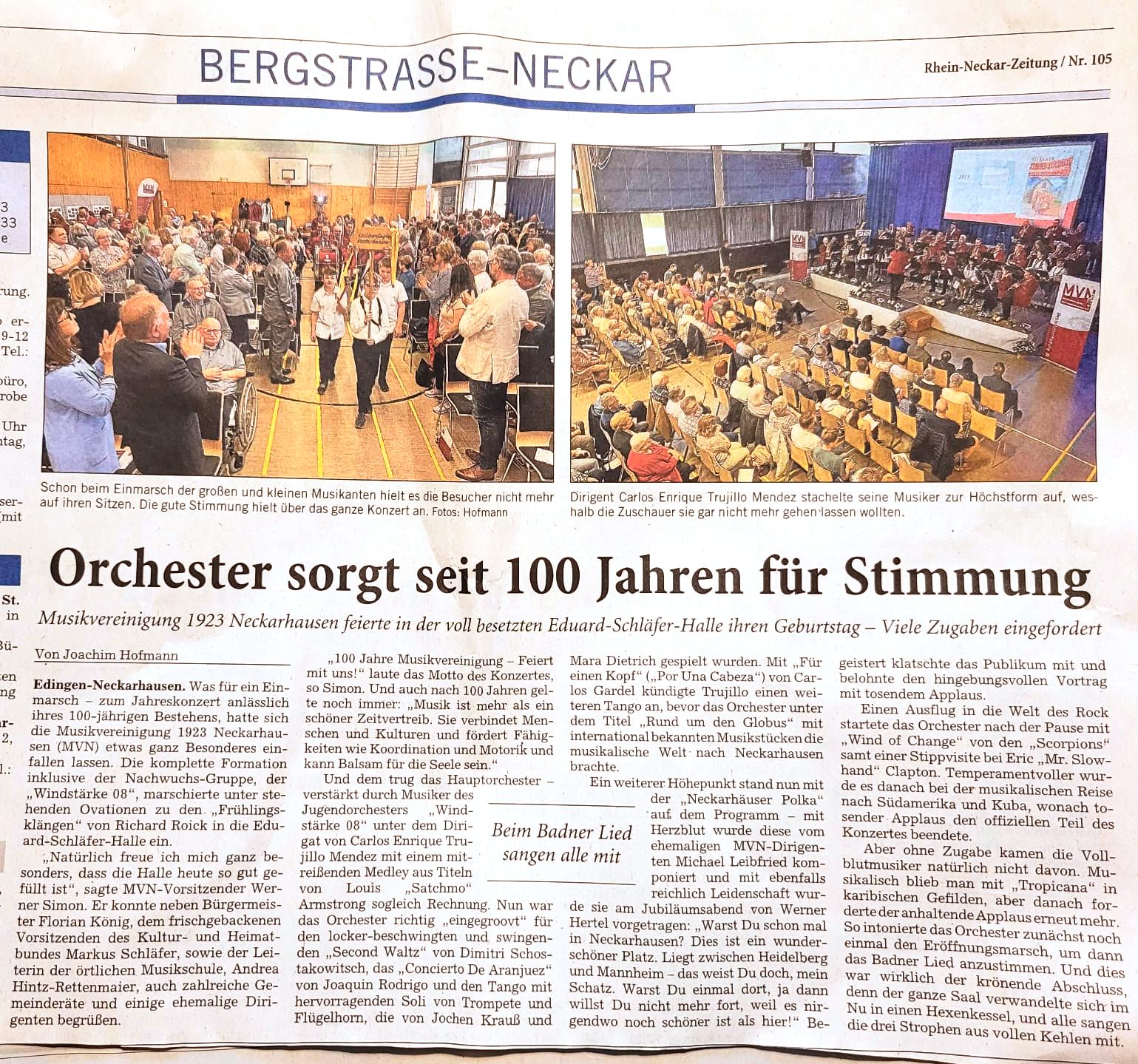 Orchester sorgt seit 100 Jahren für Stimmung